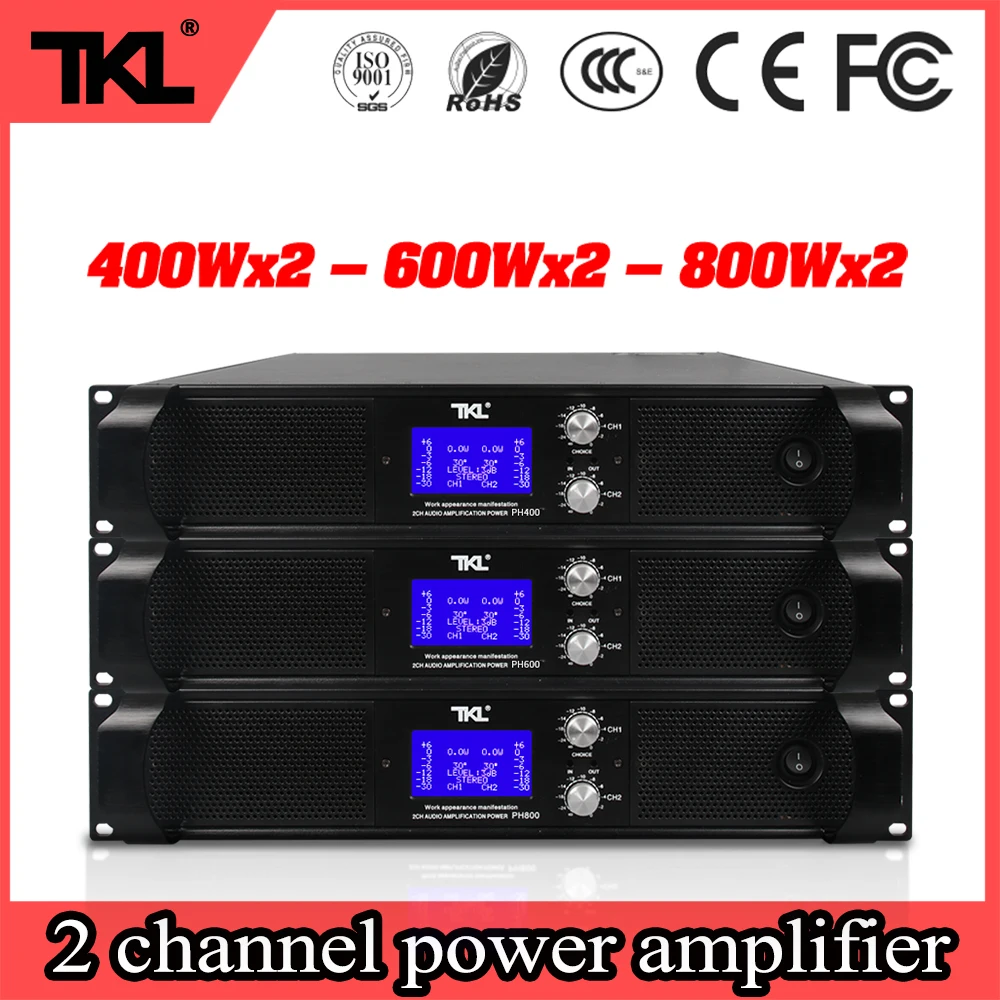 Профессиональный 2 канальный усилитель мощности TKL PH800 2X800W 8ohms|Сценическое
