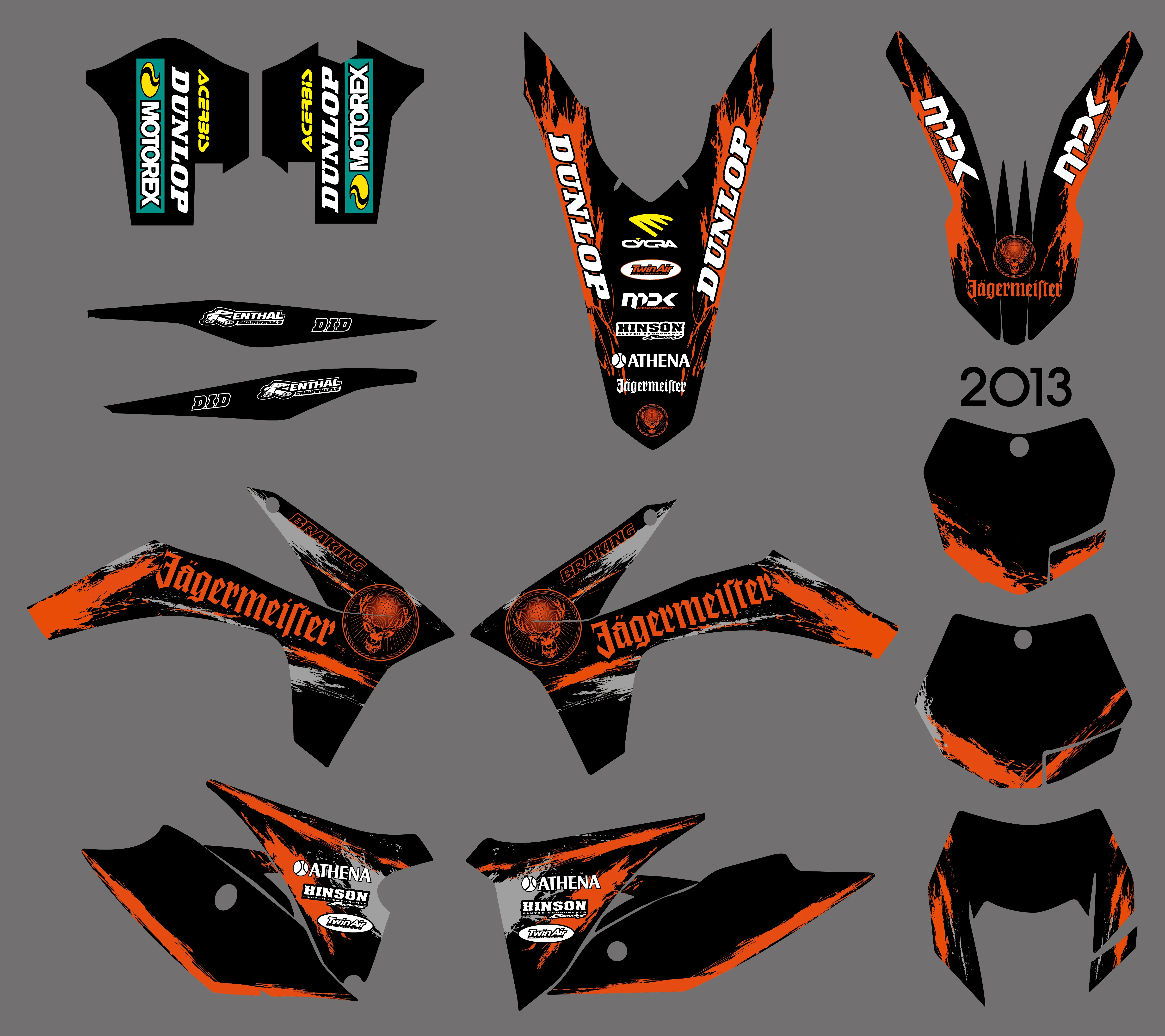 Мотоцикл Новый Стиль команда Графика фон Наклейка на стену и Стикеры комплект