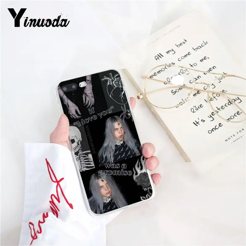 A12 Yinuoda Billie Eilish Красочный милый чехол для телефона iPhone 8 7 6 6S 5 5S SE XR X XS 11 Pro MAX - Цвет: A12