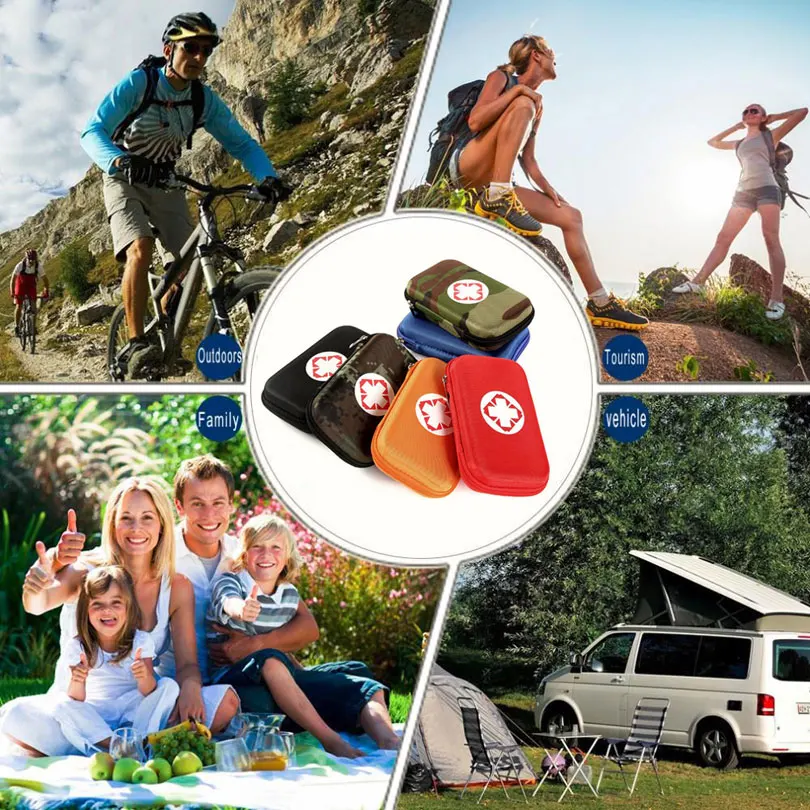 Камуфляжный портативный уличный водонепроницаемый комплект первой помощи EVA