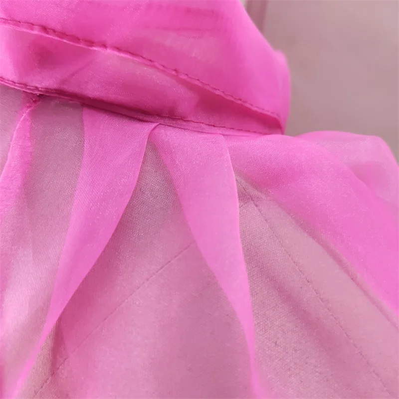 Женская прозрачная блузка из тонкой тюли элегантная Дамская с