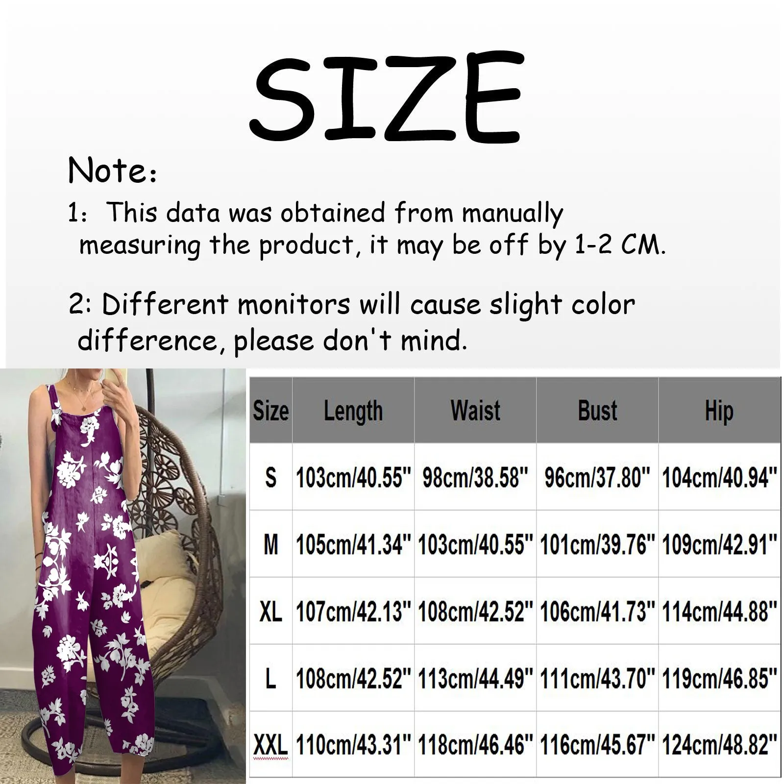 

Women Print Overalls Loose Pocket Long Jumpsuit Fashion Beach Style Bottoms Suspenders Jumpsuits Summer Beach