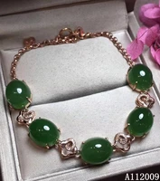 kjjeaxcmy fine jewelry 925 sterling silver inlaid natural jasper new female popular jade hand bracelet support test