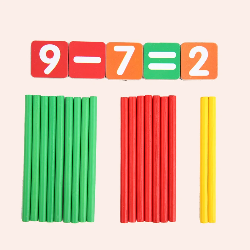 

Kids Counting Sticks Number Cards Learning Math Preschool Educational Toys With Box New Kids Math Toys