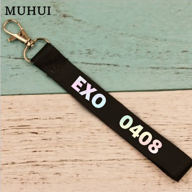Альбом KPOP EXO нейлоновый брелок обесцвечивание название для автомобиля ювелирные