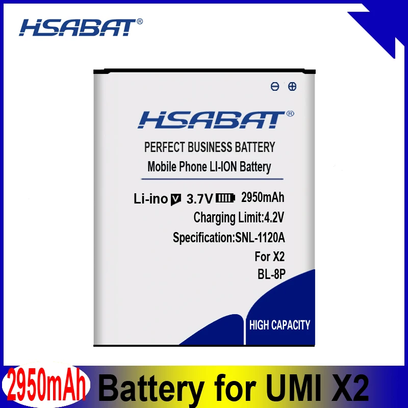 Аккумулятор HSABAT 2950 мАч для UMI X2 VOTO V5 S5002 DNS BL 8P BL8P | Мобильные телефоны и аксессуары