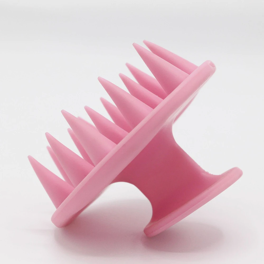 Щетка для шампуня из чистого силикона массажная расческа щетка ванны потери веса