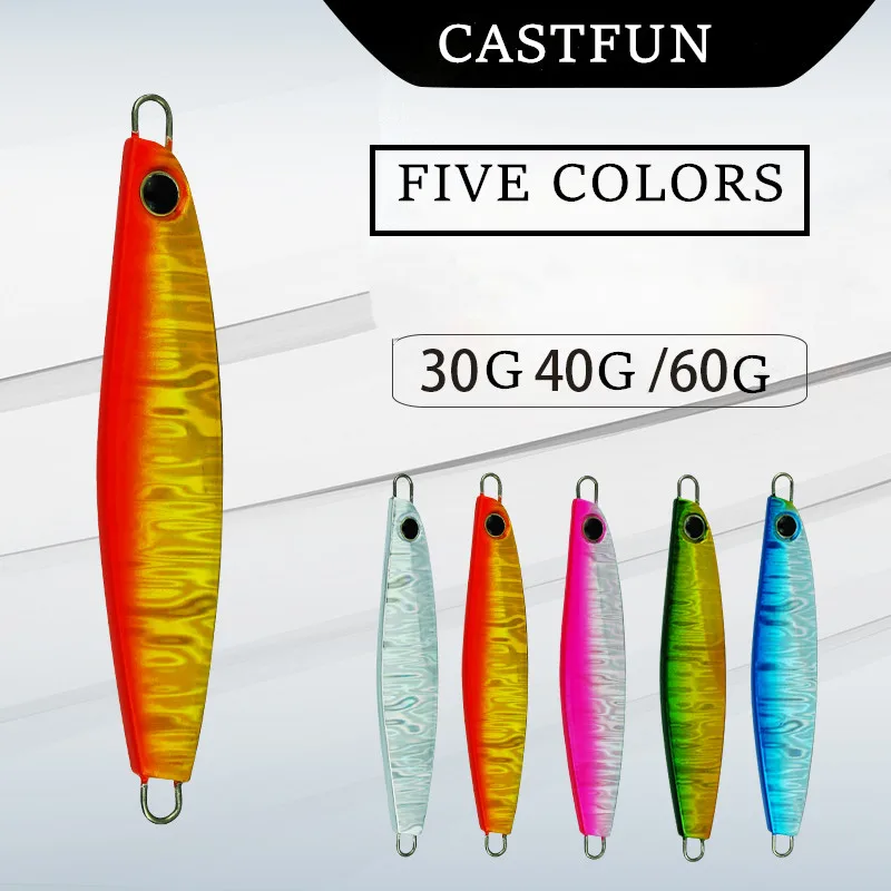 

30g 40g 60g Casting Jig Shore Long Cast Metal Jig Fishing Lure Sea Bass Mackerel