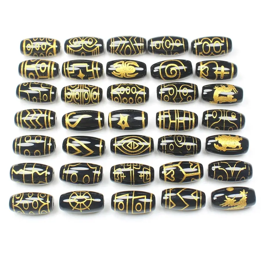 

1pcs ,10x20mm Tibet Dzi Agates Oval Beads , Many patterns For DIY Jewelry Making ! We provide mixed wholesale for all items !