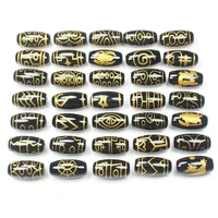 1pcs 10x20mm tibet dzi agates oval beads many patterns for diy jewelry making we provide mixed wholesale for all items