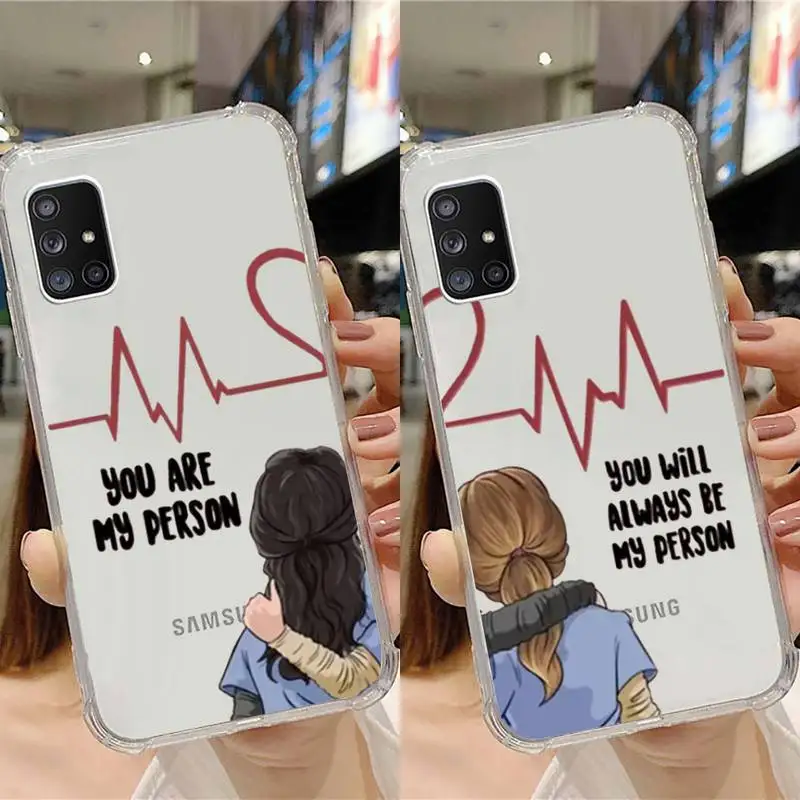 

Greys Anatomy Phone Case Transparent For Samsung Note A 7 8 9 10 20 50 51 71 90 20 11 81 e LITE Ultra PRO