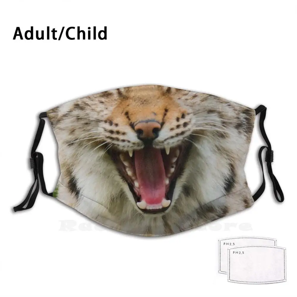 

Многоразовая маска для лица yтент с забавным принтом Рысь маска для лица Рысь Евразийская Рысь сибирская Рысь иберийская Рысь Bobcat большая кошка