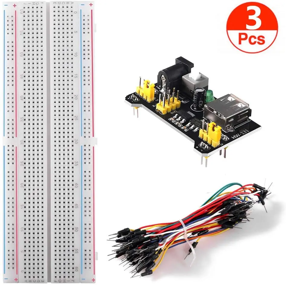 Для стартовых комплектов 830 MB 102 Tie беспаечная макетная плата с точками + 3 V 5V
