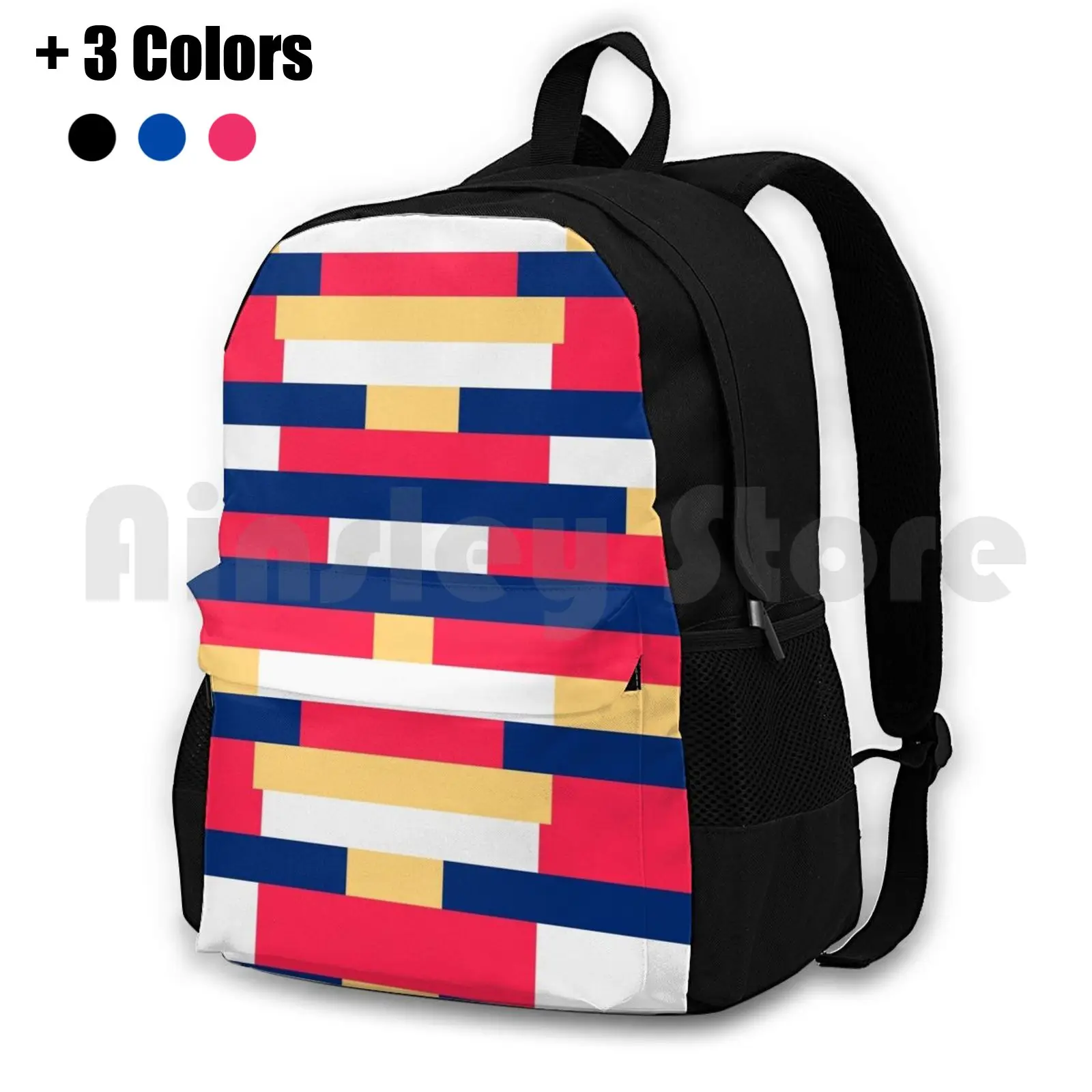 

Sunset Stripes Pattern Outdoor Hiking Backpack Waterproof Camping Travel Abstract Geometric Geometric Geometrical Shapes