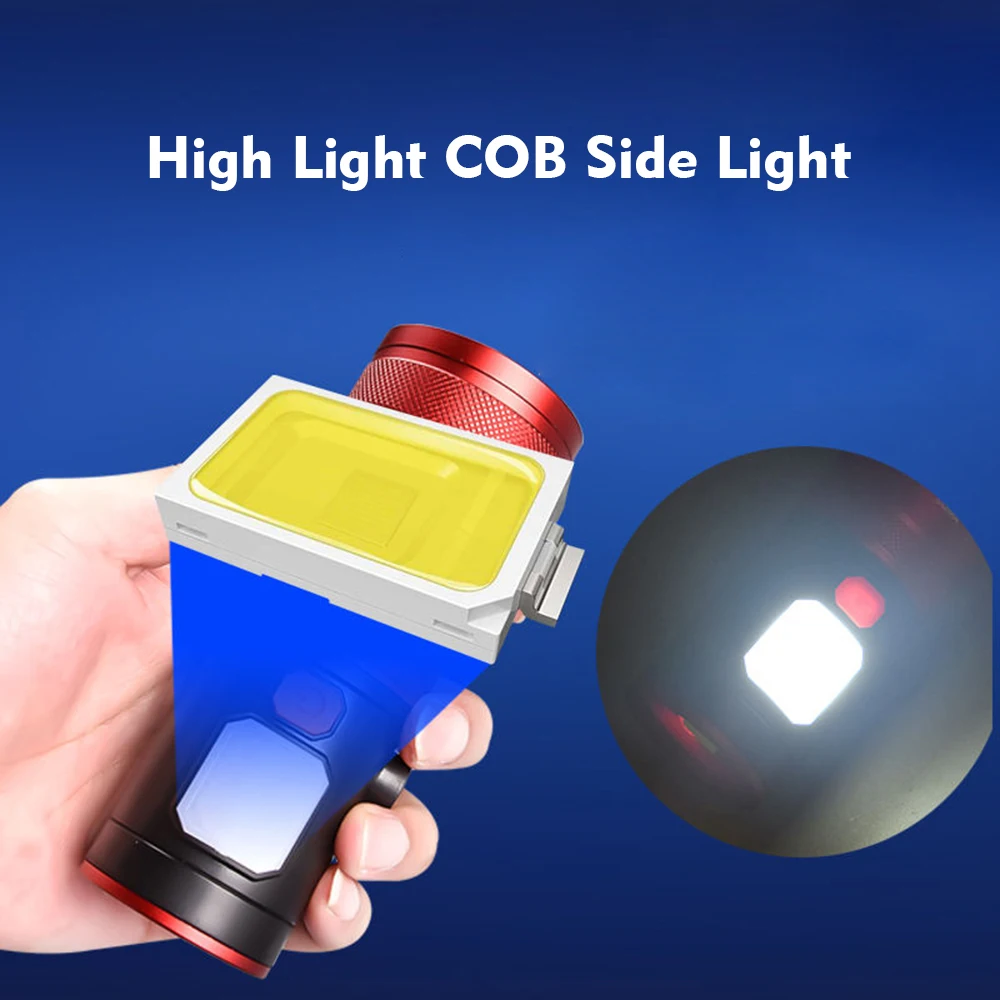 Светодиодный фонарик высокой мощности перезаряжаемый мощный яркий прожектор