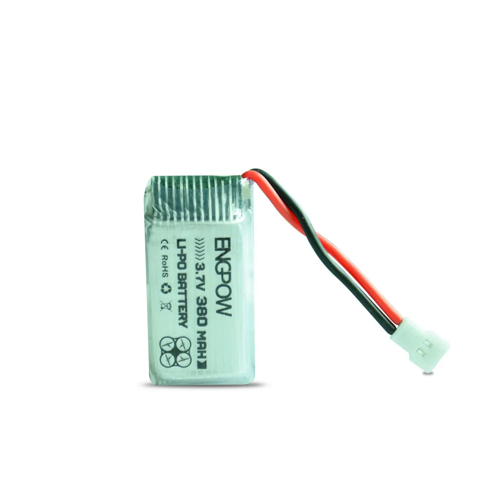 Литий полимерный аккумулятор 3 7 в 380 мАч для Hubsan X4 (h107c H107d H107l) Syma X11 X11c запасные