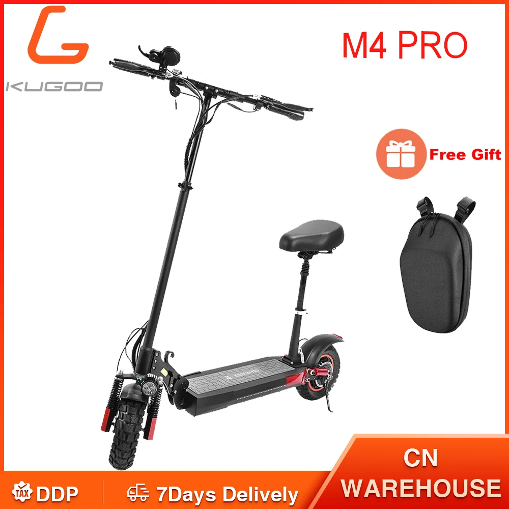Электрический скутер PL STCOK KUGOO M4 PRO трехскоростной Регулируемый двигатель 500 Вт