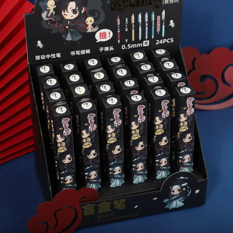 1Pc 2021 Anime Grandmaster Of Demonic Cultivation Ballpoint Pen Blind Box Mo Dao Zu Shi We Wuxian Student Black Marker | Канцтовары для