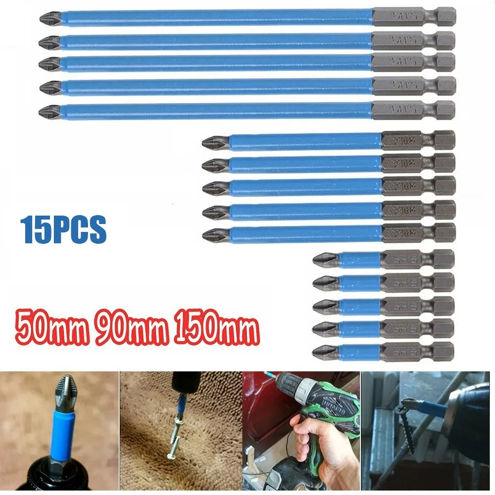 

S2 Alloy Steel Screwdriver 1/4\\\" 50/90/150mm Anti-slip Hex Magnetic PH2