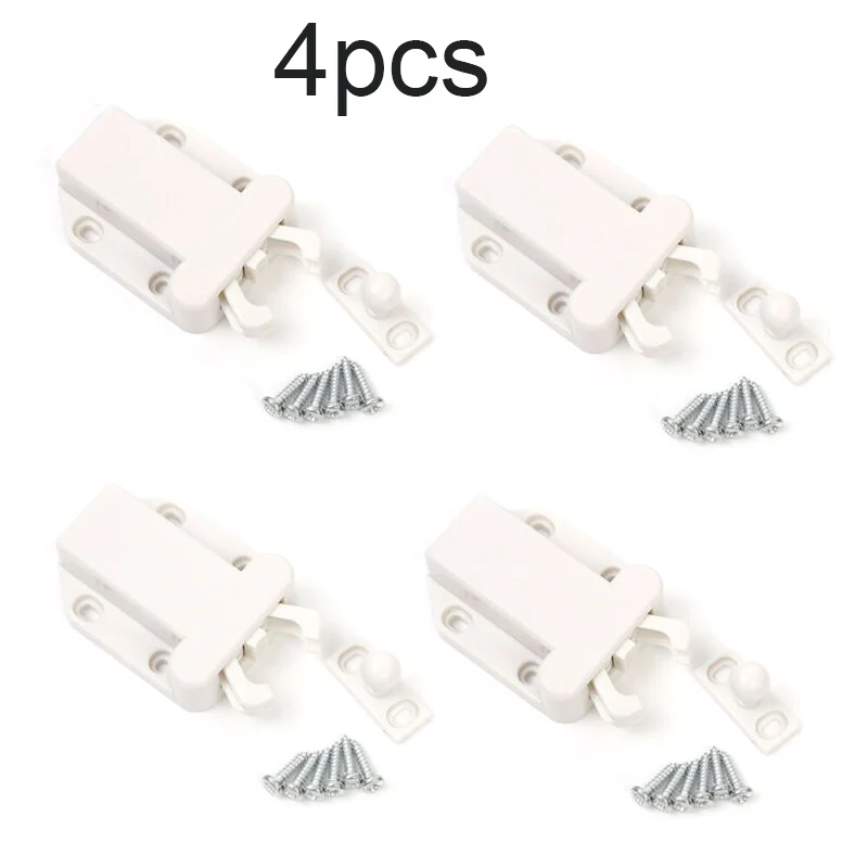 

4PCS Push To Open Catch Kitchen Door Latch Kitchen Cabinet Touch Release Drawer Cupboard For Furniture Hardware New