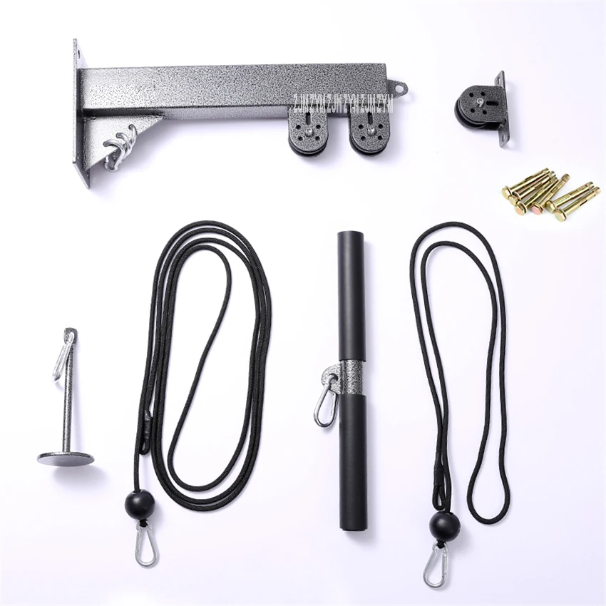 

F028 Wall Comprehensive Fitness Muscle Trainer Steel DIY Pulley Cable Machine Attachment System Triceps Biceps Pulley System