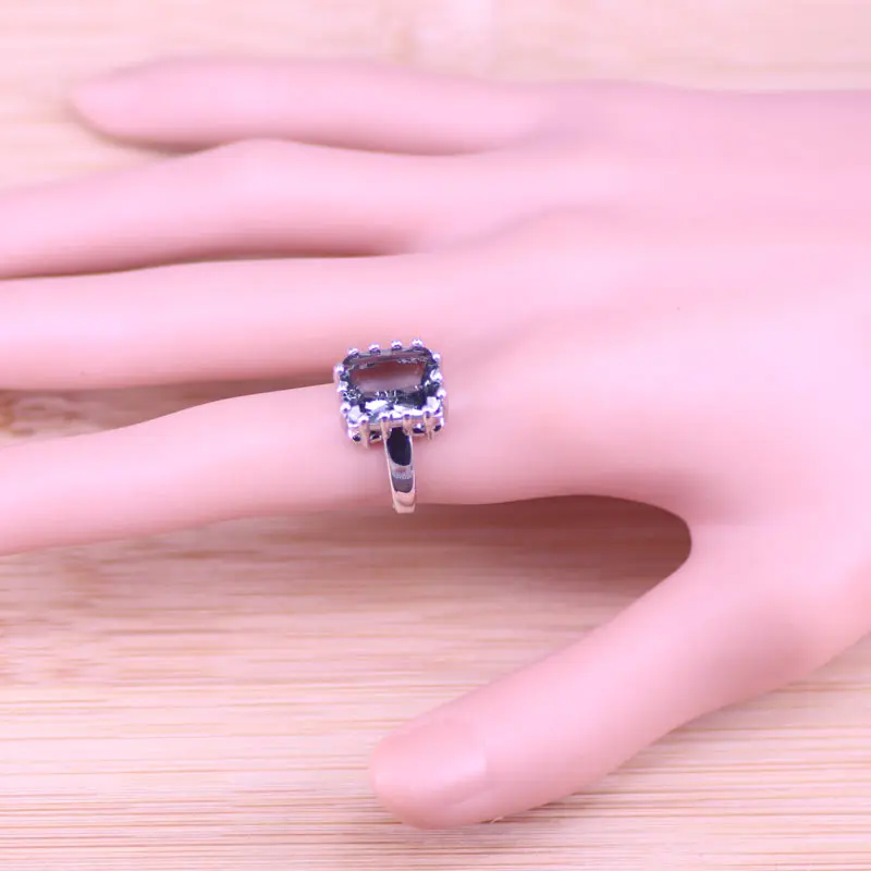 Risenj прямые продажи с завода Квадратные Серебряные украшения для женщин