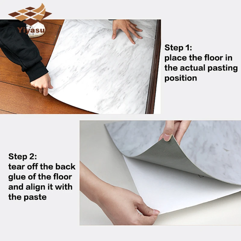 waterproof floor stickers self adhesive marble wallpapers bathroom wall sticker house renovation decals diy wall ground decor free global shipping