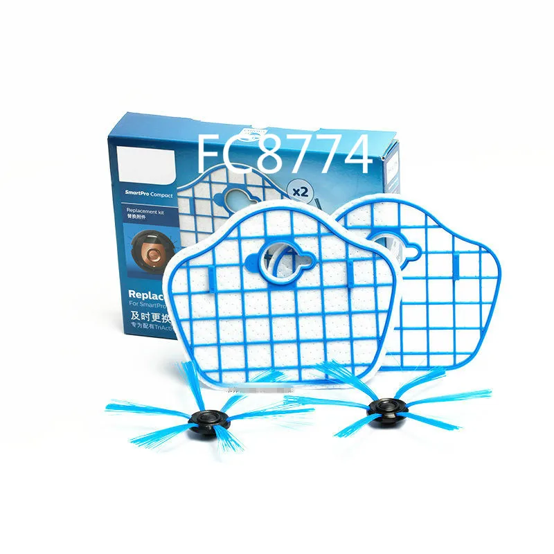

Фильтр и щетка для Philips Robot FC8772 FC8774 FC8776 FC8792 FC8013, 4 шт./компл.