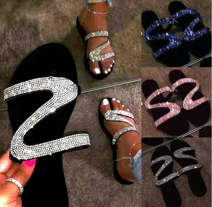 Женские шлепанцы Сандалии Повседневная обувь на плоской подошве нескользящие