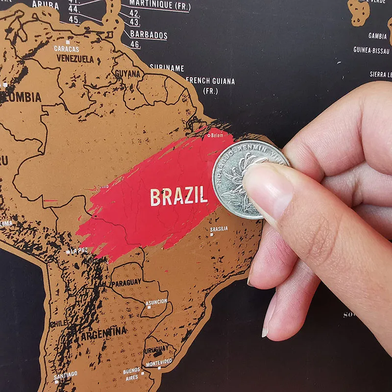 

10 Pcs World Travel Map World Map Travel Erasable Map 82.5x59.4cm Room Home Office Decoration Wall Sticker