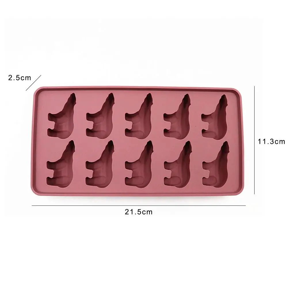 Силиконовые формы для льда с 10 отверстиями форма в форме симпатичного белого