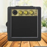 mini guitar amplifier amp speaker 1w with 6 35mm input 14 inch headphone output supports volume tone adjustment overdrive
