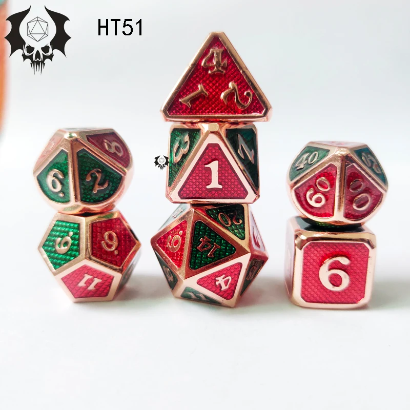 7 шт./компл. 17 цвет мульти перед набор Игральный костей. Настольная игра из