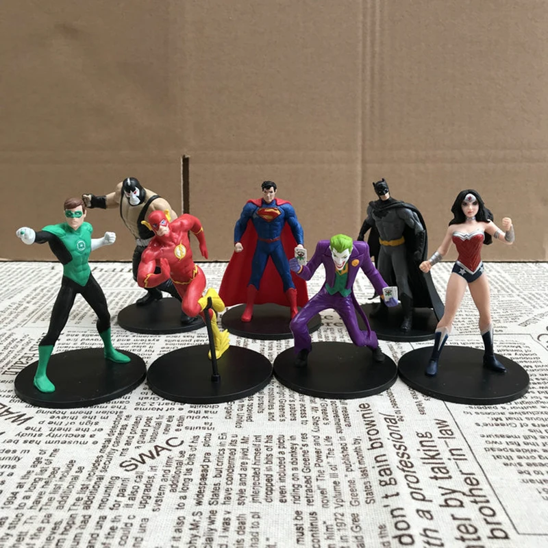 Оригинальная кукла Супермен Бэтмен вспышка Зеленый Фонарь чудо-женщина