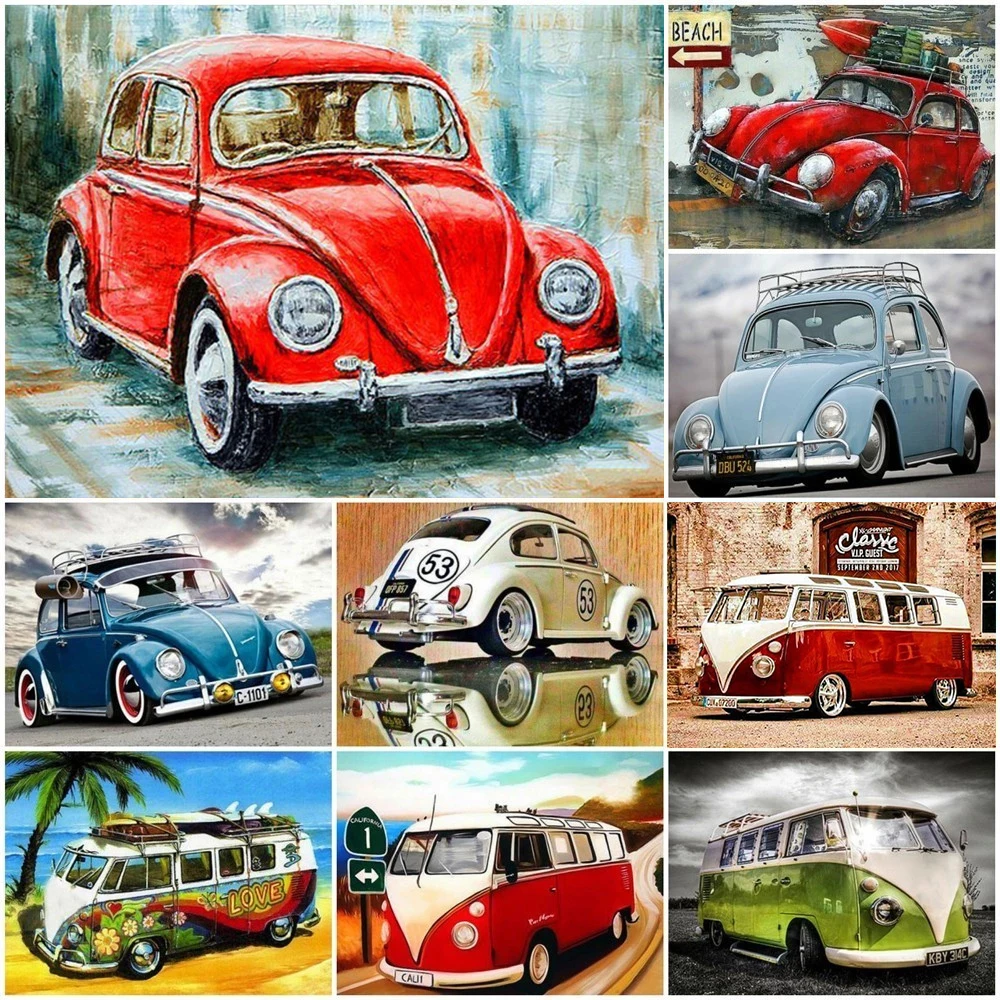 

5D DIY Diamond Painting Car Full Square Diamond Embroidery Sale Diamond Mosaic Color Autos Home Decoration Gift