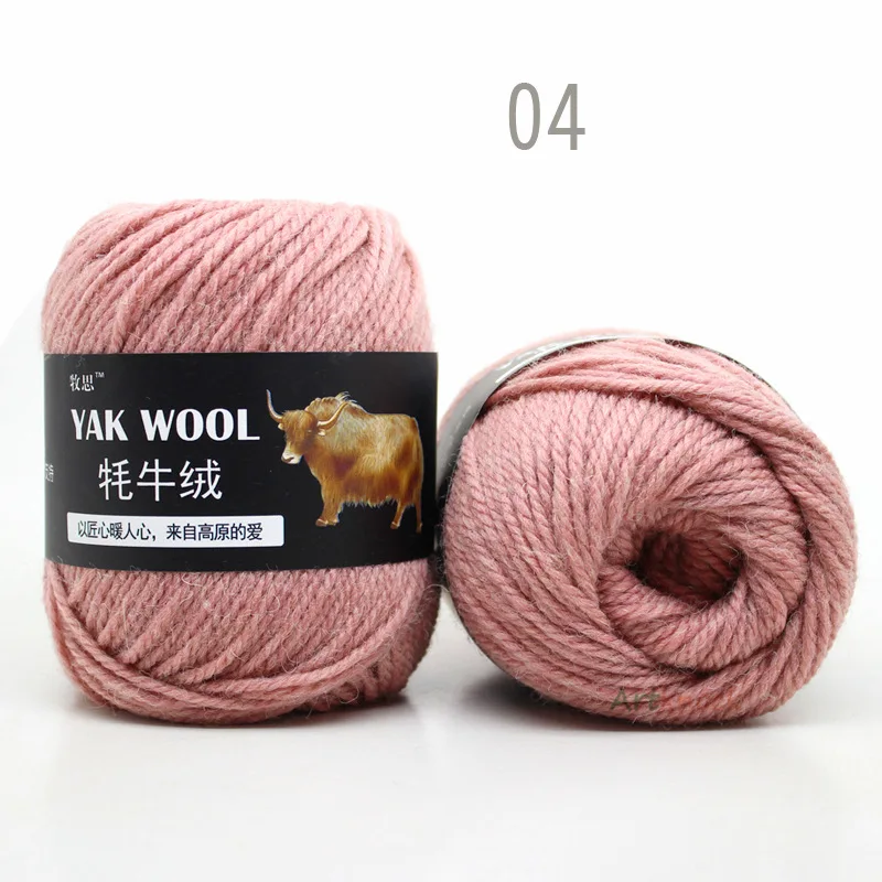 04 15pcs 15 шт. х 100 г шерстяная пряжа для ручного вязания свитера шерсть яка кроше пряжа игла 4,5 мм 3 слойная тонкая окрашенная - Цвет: 04 15pcs