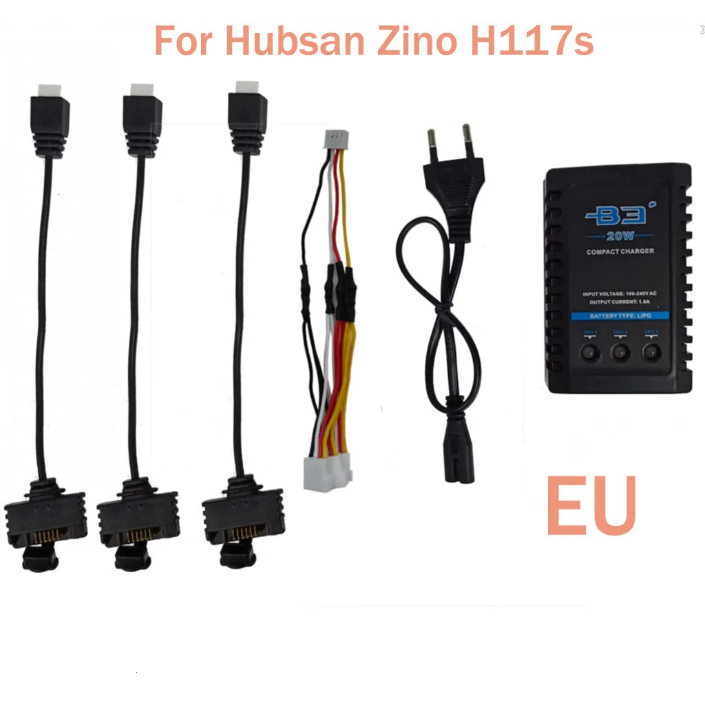 Зарядный Кабель адаптер для аккумулятора Hubsan Zino H117S запчасти дрона квадрокоптера
