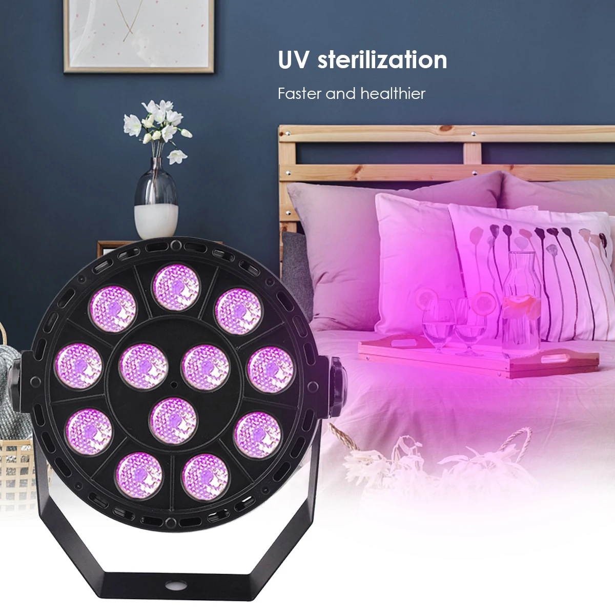 

36W 253.7nm UV Curing Lamp Light Rotatable Sterilizing Blacklight Light For Home Living Room Bathroom Office