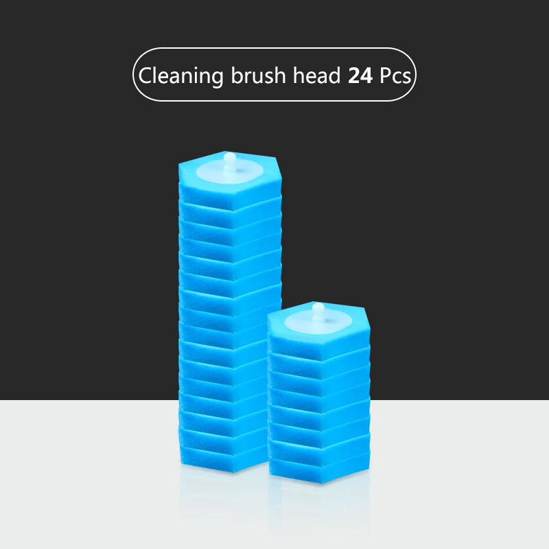 Brush head ONEUP одноразовая щётка для туалета стерилизатор без мертвой углы набор для чистки туалетной щетки держатель Очиститель инструмент Аксессуары для ванной комнаты - Цвет: Brush head