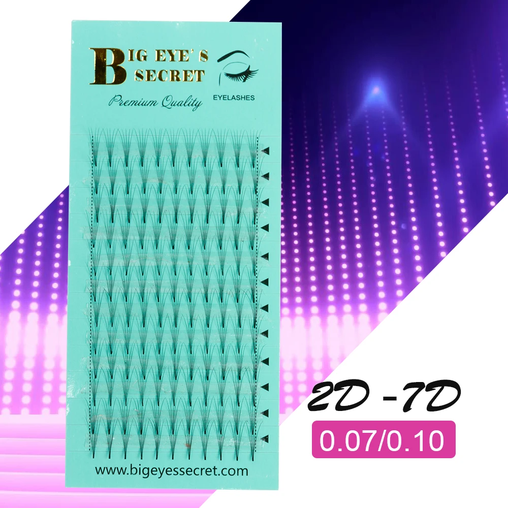 Ресницы для наращивания большой глаз секретные премиум-класса кулер объема 2D 3D 4D