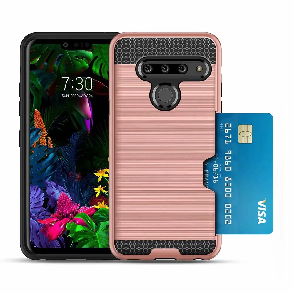 Сверхпрочный матовый армированный чехол для LG G8 G7 V30 V50 противоударный PC TPU