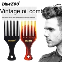 bluezoo big back head style big toothed comb large size comb scraper oil head comb 2 color comb