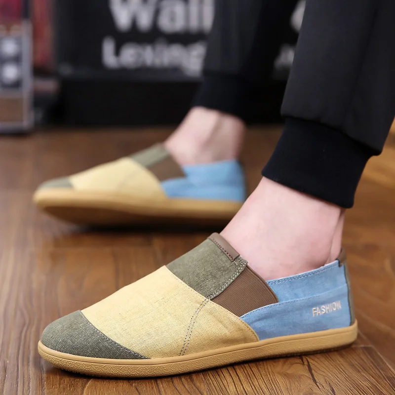 

Men's casual shoes Breathable canvas overfoot everyday shoes