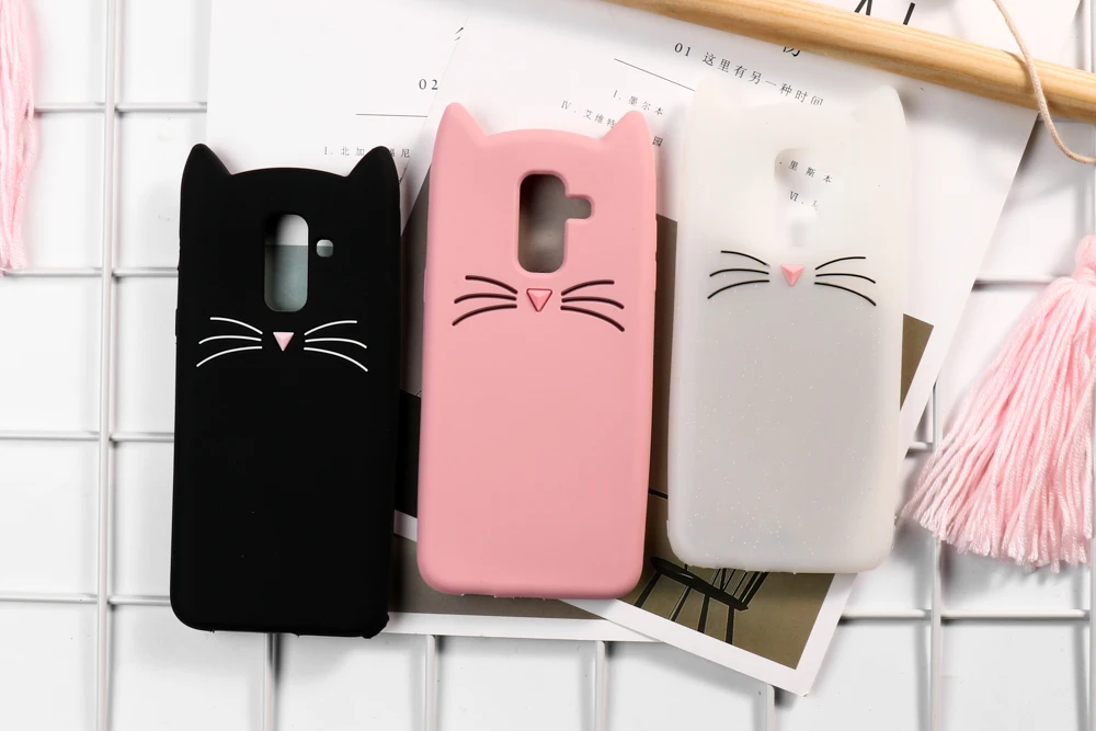 Чехол s для samsung Galaxy J4 J6 плюс J2 Pro J8 J3 J5 J7 чехол 3D чехол с рисунком кошки на samsung J2 J5 J7 Prime Funda