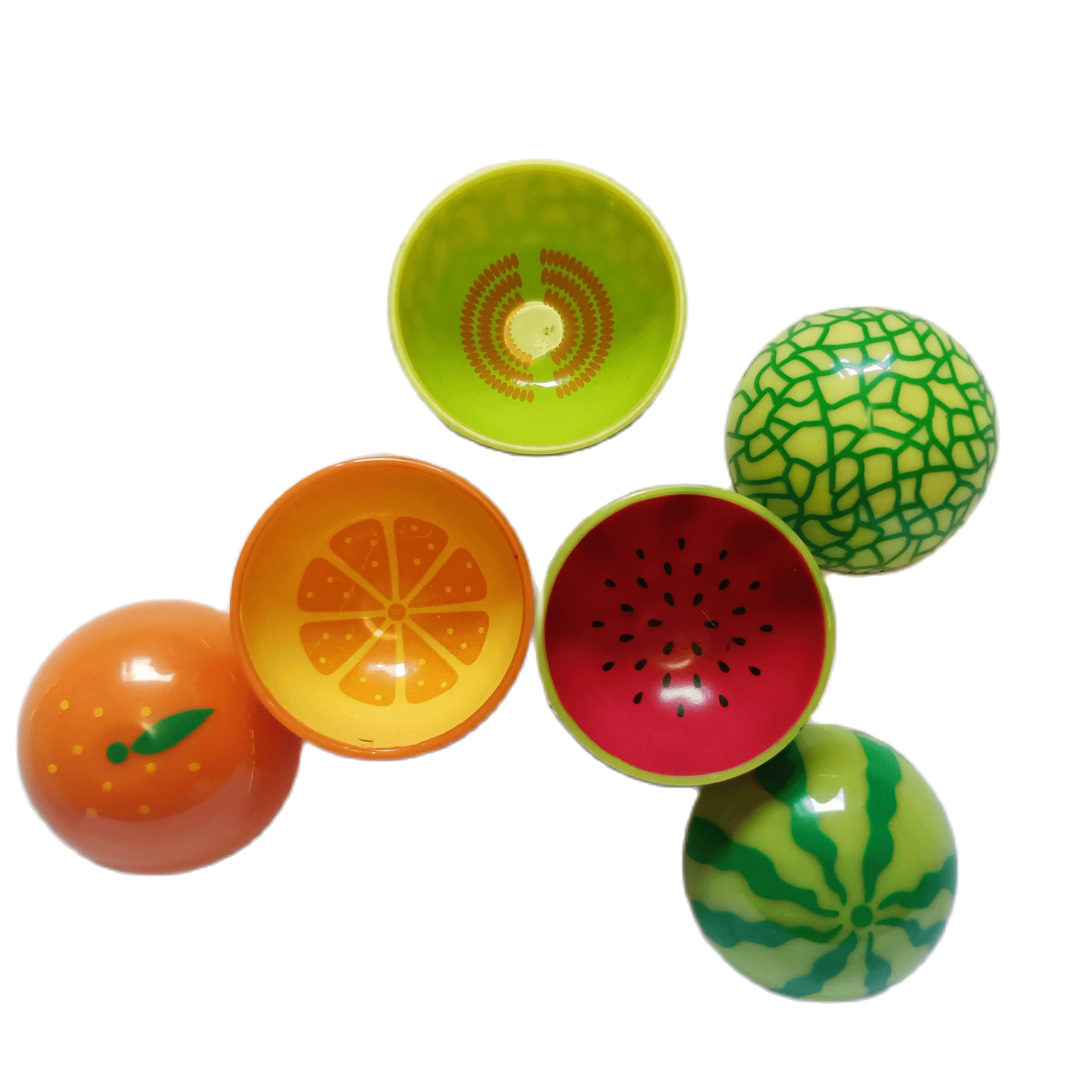 20PCS/LOT Cute mini bowls watermelon orange shape round plastic crafts DIY miniature Kitchenware home decoration #DIY070