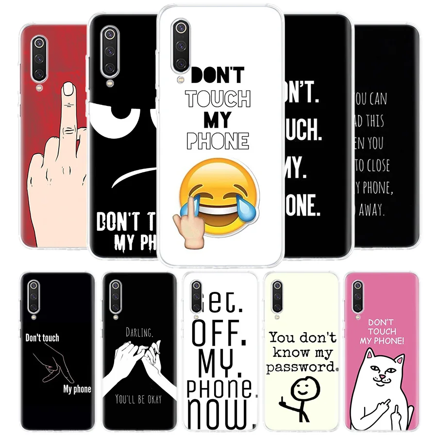 Чехол для телефона с надписью Don't Touch My Phone чехол Xiaomi Redmi Note 9S 9 8 8T 7 6 Pro 6A 4X 7A 8A S2 5A 5 Mi
