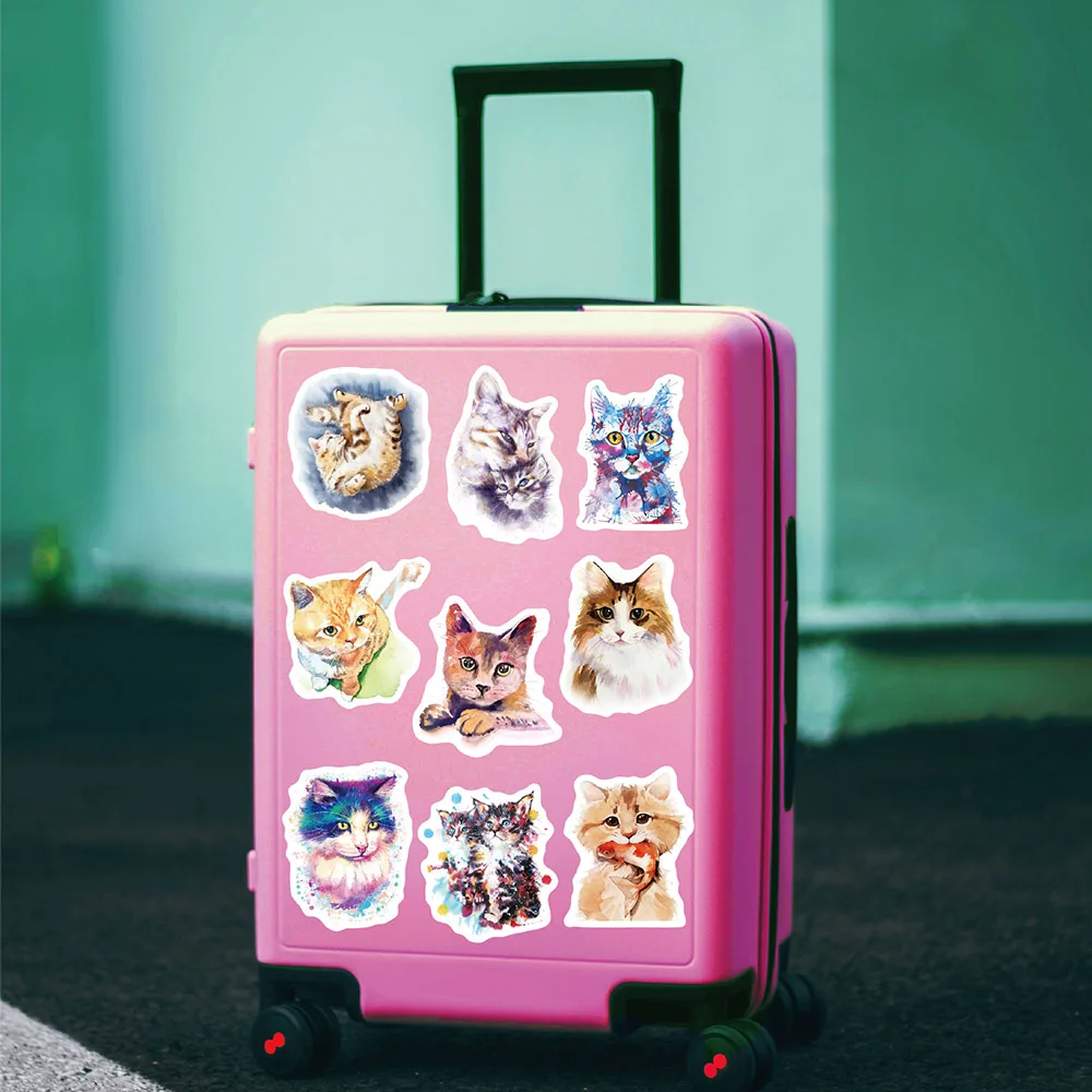 103050pcs cute cats animal graffiti stickers cartoon decals kids toy diary suitcase scrapbook phone laptop waterproof sticker free global shipping