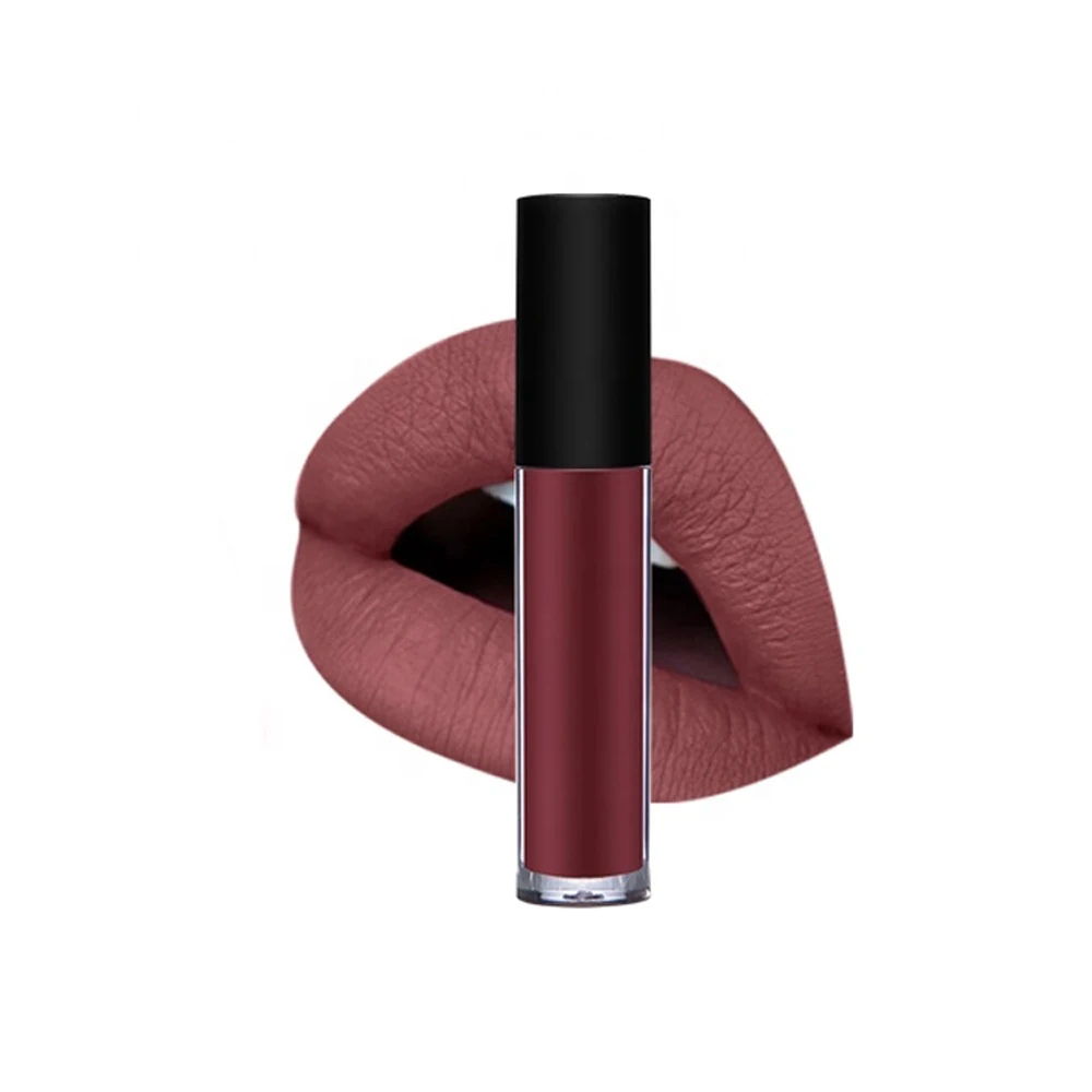

Non-fading non-stick cup 6-color lasting moisturizing moisturizing matte lip gloss custom label Own cosmetic brand