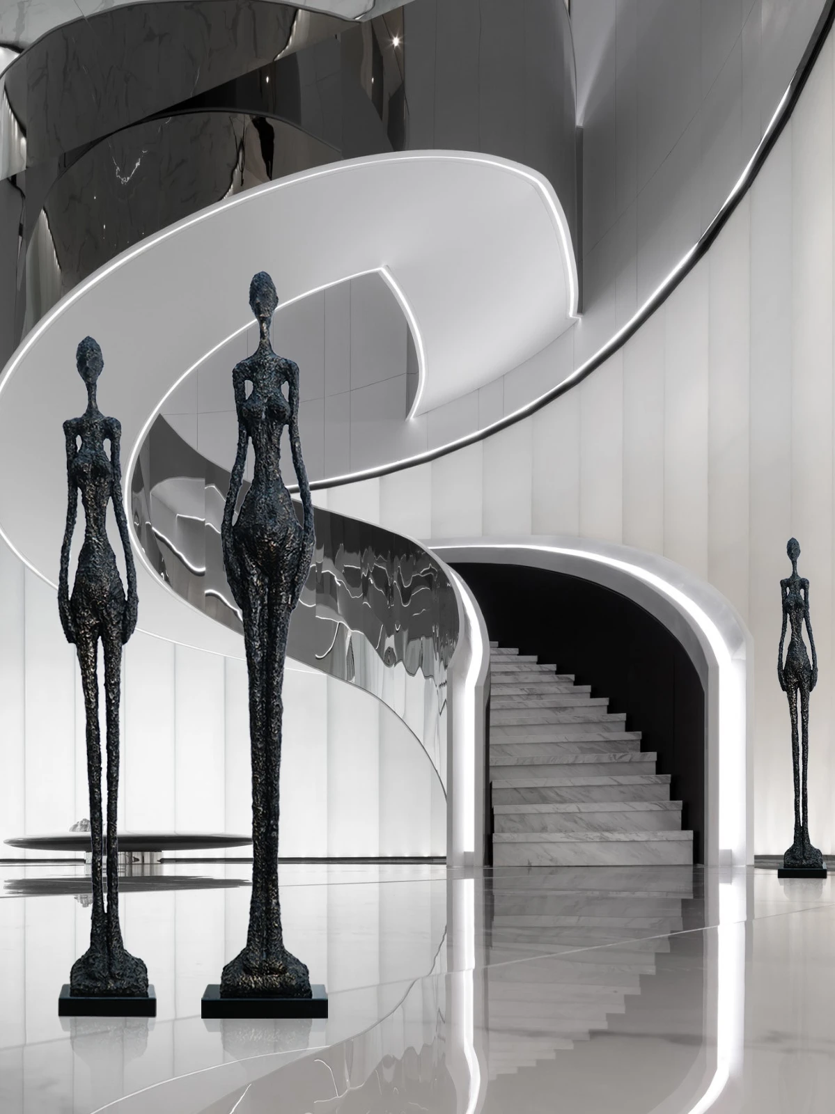 

GY абстрактная напольная фигурка скульптурные украшения гостиная лобби продажа офис коммерческий центр