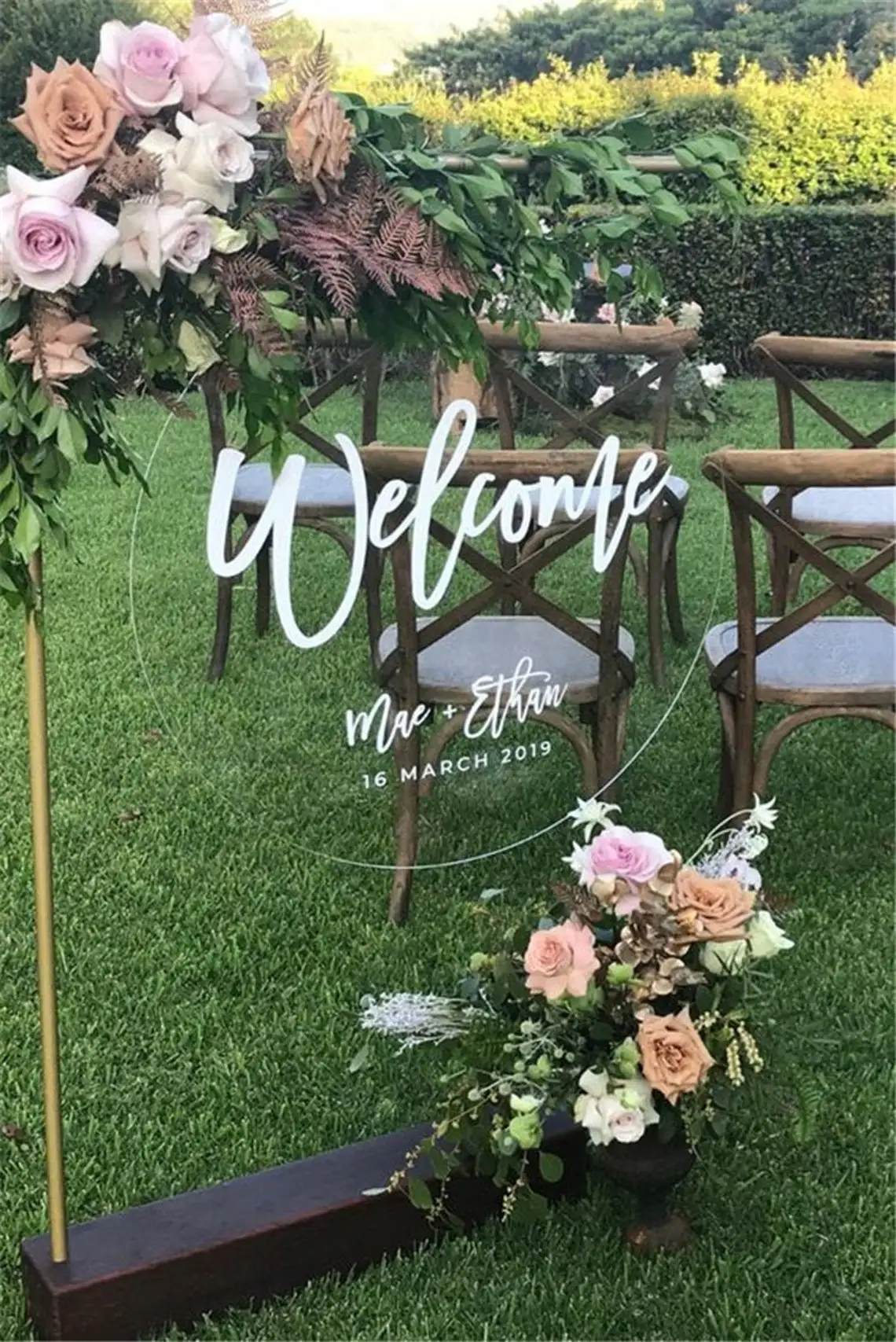 

Acrylic Round Wedding Welcome Sign,Bridal Shower,Wedding Decoration,Circle Wedding Sign Board,Wedding Decors,Wedding Shower Sign